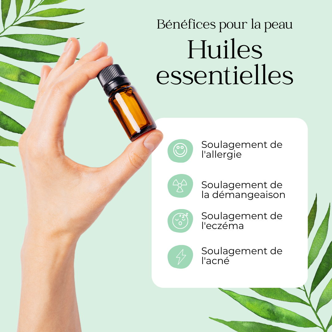 Les huiles essentielles pour régler vos problèmes de peau